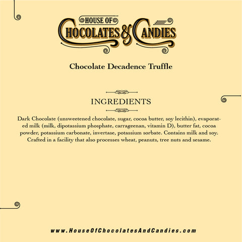 Chocolate Decadence Truffles