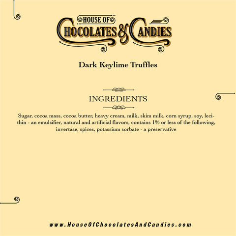 Dark Keylime Truffles
