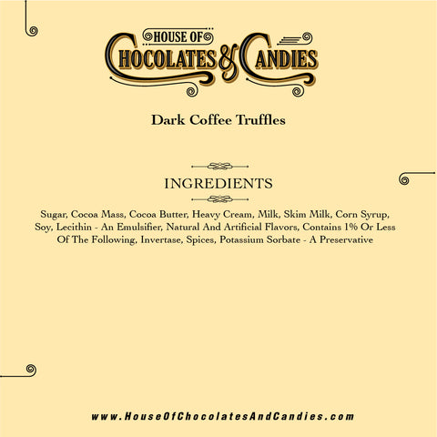 Dark Coffee Truffles