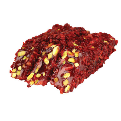 Pomegranate Flavoured Pistachio Delight Cut Coated With Wild Berry