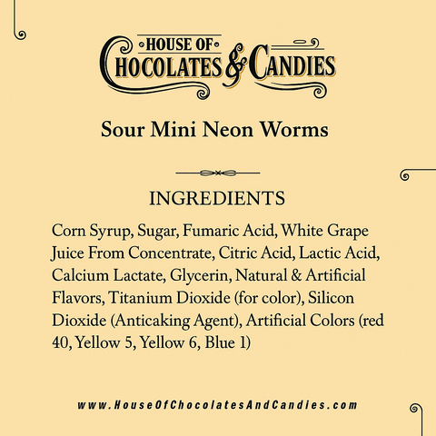 Sour Mini Neon Worms