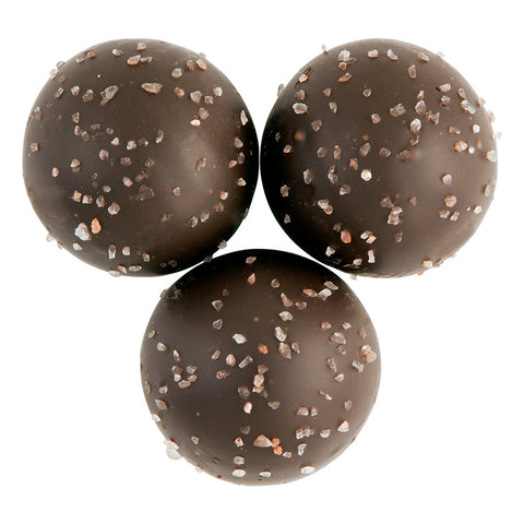 Dark Chocolate Sea Salt Caramel Dessert Truffles