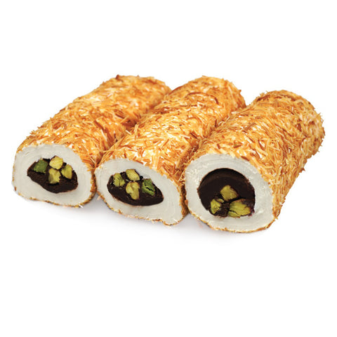 Milk Chocolate Cream & Pistachio Filled Roll