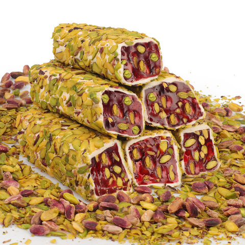 Fleet Pistachio Wrapped With Milk, Pomegranate And Pistachio