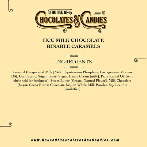 Milk Chocolate Binable Caramels