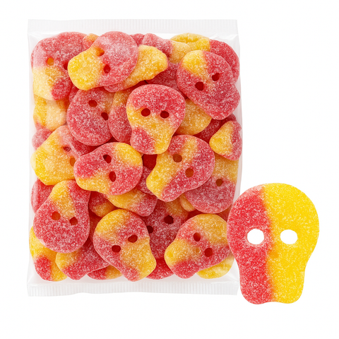 Swedish Red and Yello Skull