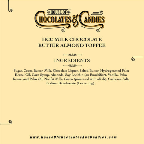 Milk Chocolate Butter Almond Toffee