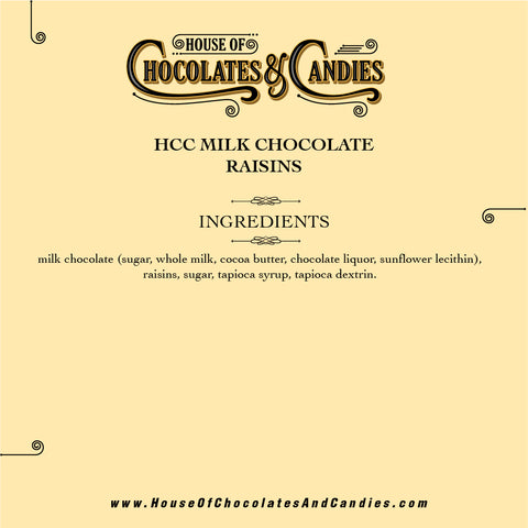 Milk Chocolate Raisins